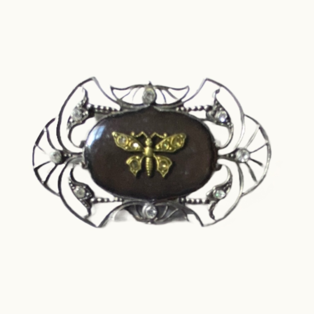 Vintage Style Butterfly Brooch